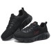 Skechers Cushioned Slip-Resistant Breathable Low-Top Running Shoes Men's Black Черный, 44