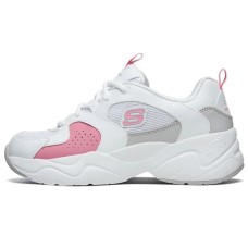 Skechers D'Lites Airy 2.0 Low Top Running Shoes Pink/White Women's 36