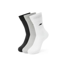 Skechers Mid Calf Socks Unisex 3 Pack 3 Pack (Pure White/Elegant Black/Deep Grey/04CN), M