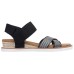 Skechers Desert Kiss Cross Strap Casual Sandal 'Brown Black' Women's 35