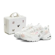 Skechers D'LITES Low-Top Chunky Sneakers Women's White Pink Белый Розовый, 35.5