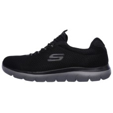 Skechers Summits Cushioning Anti-Slip And Wear-Resistant Low-Top Casual Shoes Men's Black 42.5