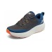 Skechers Cushioning Wear Resistant Low Top Running Shoes Men's Black Blue Black Blue, 39.5