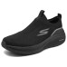 Skechers MEN'S GO Anti-Slip And Wear-Resistant Support Low-Top Running Shoes Men's All Black Черный, 42