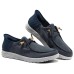 Skechers Slip Ins Non slip Lightweight Low Top Canvas Shoes Men's Marine Blue Синий, 39.5