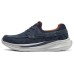 Skechers Anti-Slip And Wear-Resistant Breathable Low-Top Casual Shoes Men's Navy Синий, 41