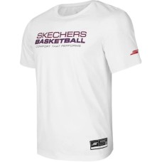 Skechers T Shirt Men's Bright White Белый, L