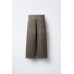 Джинсы wide leg с эффектом потертости ZARA Серый, 9-10 лет (140 см)