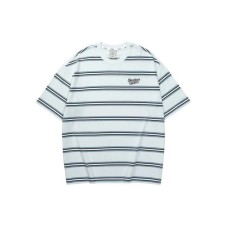 Skechers Colorful T-Shirt Unisex Light Blue Base Color Stripes Light Blue Base Color Stripes/03F8, M
