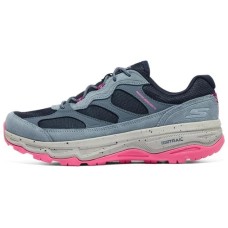 Skechers Cushioning Anti-Slip And Wear-Resistant Rebound Low-Top Running Shoes Women's Blue Pink 38