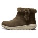 Skechers ON THE GO STELLAR Warm And Wear-Resistant Short Mid-Calf Snow Boots Women's Chocolate Коричневый, 36