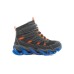 Skechers Mega Surge Abrasion Resistant Kids Lifestyle Shoes Black Blue Orange Teenagers 36