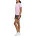 Women's Identity Cotton Big Logo T-Shirt Chalk Melange / Dusk Purple, L
