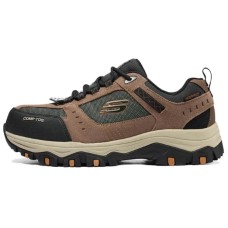 Skechers Work Anti-Slip Wear-Resistant Low-Top Casual Shoes Men's Brown Black Brown Black, 42