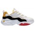 Skechers One Punch Man X Skechers D Lites 3.0 Low Top Running Shoes White/Black/Yellow Women's 35