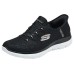 Skechers Hands Free Slip Ins Cushioned Wear Resistant Breathable Low Top Running Shoes Women's Black Черный, 37.5
