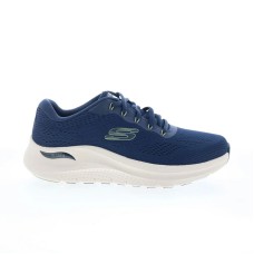 Skechers Arch Fit 2.0 Womens Blue Extra Wide Lifestyle Sneakers Shoes 9