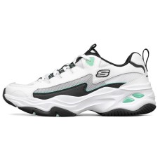 Skechers D'Lites 4.0 Low Running Shoes Black/White/Green 45