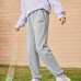 Skechers Colorful Knitted Sweatpants Women's Medium Heather Gray 004F, M