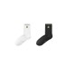 Skechers x Minions Mid Calf Socks Unisex 2 Pack White/Black 2 Pack, White/Black-05MZ, S