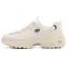Skechers D'Lites 1.0 Low Cut Clunky Shoes Grey/White Women's 35
