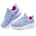 Skechers Anti-Slip Wear-Resistant Low-Top Kids' Running Shoes White Purple Kids' Белый Фиолетовый, 33