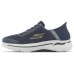 Skechers Go Walk Arch Fit Casual Shoes Men Low-Top Blue/Yellow/White Синий, 43