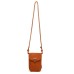 Skechers Fabric Cell Phone Pouch, Shoulder Bag, Crossbody Bag Regular Unisex Tan Бежевый