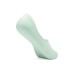 Skechers No Show Socks Unisex 3 Pack 3 Pack (Marshmallow White/Dark Gray/Aqua Green/043F), S