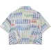 FILA x PENGPIDUZHONGXIN SS24 Shirt Women's All Over Print Повсюду Печать, 2XL
