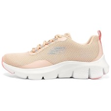 Skechers Flex Comfort Cushioning Wear-Resistant Low-Top Casual Shoes Women's Orange White 35