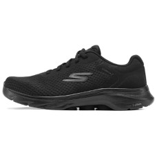 Skechers MEN'S GO WALK Anti-Slip Wear-Resistant Low-Top Casual Running Shoes Men's Black Черный, 42