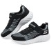 Skechers Anti Slip Wear Resistant Low Top Kids' Running Shoes Black Silver Kids' Черный, 28.5