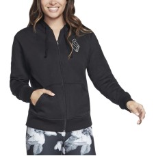 Skechers Sketch Sweat Magnolia Dreams FZ Jackets Coats Women's Black Черный, L