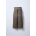 Джинсы wide leg с эффектом потертости ZARA Серый, 9-10 лет (140 см)
