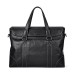 GOLF Top Grain Cow Leather 15 Inch Laptop Bag, Crossbody Bag, Genuine Leather Briefcase Large Size Men's Black Black