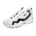 Skechers D'LITES 2.0 2.0 Cushioning Wear-Resistant Low-Top Chunky Sneakers Men's White Black 41