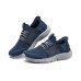 Skechers Durable Breathable Mid-Top Casual Shoes Men's Marine Blue Синий, 42.5