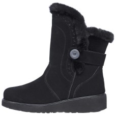 Skechers Cozy Thermal Abrasion Resistant Short Snow Boots Women's Black Черный, 37