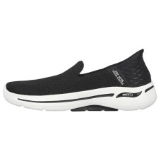 Skechers Go Walk Arch Fit Hands Free Slip-Ins Durable Breathable Low-Top Casual Shoes Women's Black Черный, 38