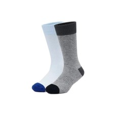 Skechers Kids Socks 2 Pack Kids' 2 pairs (xenon blue/flower gray/03DX), XL
