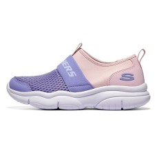 Skechers Kids Slip Resistant Cushioning Low Top Kids' Running Shoes Pink Purple Teenagers Pink Purple, 32