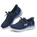 Skechers Breathable Coverage Low-Top Casual Shoes Women's Blue Синий, 36