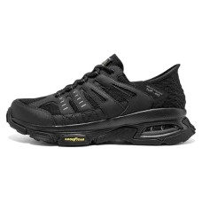 Skechers Slip Ins Abrasion Resistant Low Top Running Shoes Men's Black Черный, 42.5