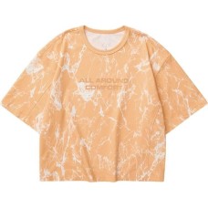 Skechers T Shirt Women's Coral Sand Orange Marble Crackle Coral Sand Orange Marble Crackle-04HH, S