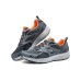 Skechers Cushioning Slip Resistant Low Top Running Shoes Men's Gray Orange Gray Orange, 42