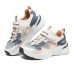 Skechers Girls Durable Breathable Kids Lifestyle Shoes White Gray Blue Kids' White Gray Blue, 32