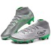 Skechers Artificial Ground Slip-Resistant Coverage Soccer Shoes Men's Silver Green Silver/Lemon, 42.5
