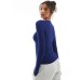 Cotton On sleep recovery henley long sleeve pyjama top in blue Голубой, M - US 8