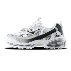 Skechers D'LITES 1.0 Butterfly Seal Slip-Resistant Breathable Low-Top Chunky Sneakers Women's White Gray Black Белый, 37.5